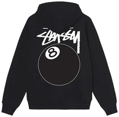 Stussy 8 Ball Zip Hoodie - Black