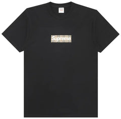 Supreme x Burberry Box Logo Tee 'Black'