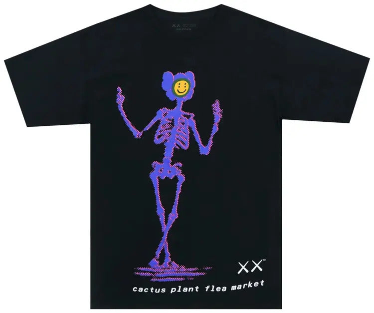 KAWS x Cactus Plant Flea Market Tee 'Black'