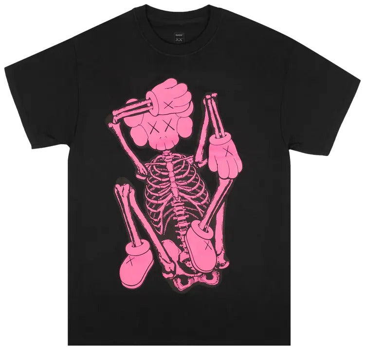 KAWS Skeleton New Fiction Bone T-Shirt 'Black'