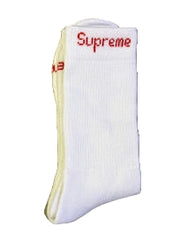 Supreme Hanes Socks White