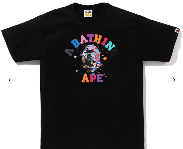 Bape Multi-Camo College Tee - Black – citykickssd