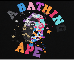 Bape Multi-Camo College Tee - Black