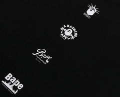 Bape Multi-Camo College Tee - Black