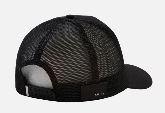 Amiri Men's Blue Crystals Black Trucker Hat