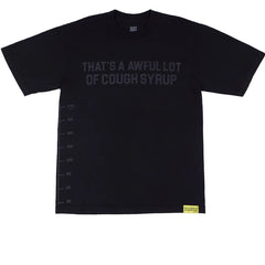 Awful Lot of Cough Syrup Tee - Black Tonal