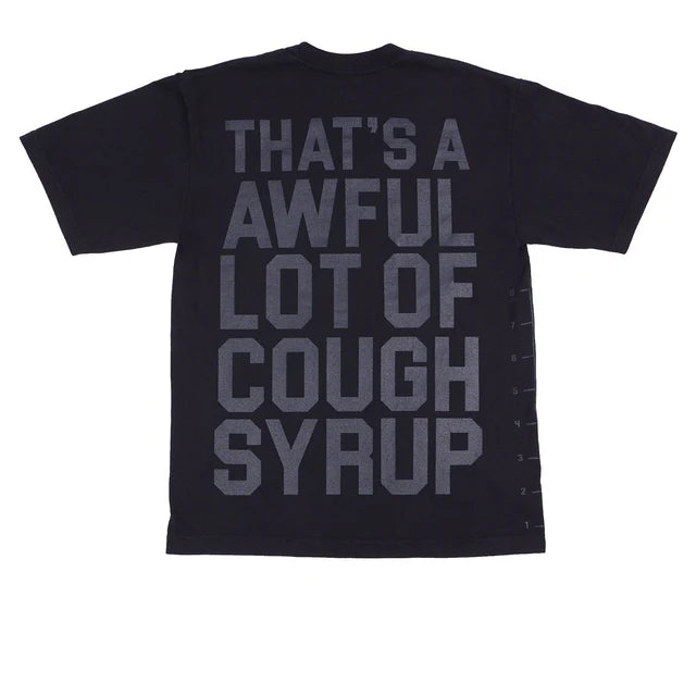 Awful Lot of Cough Syrup Tee - Black Tonal