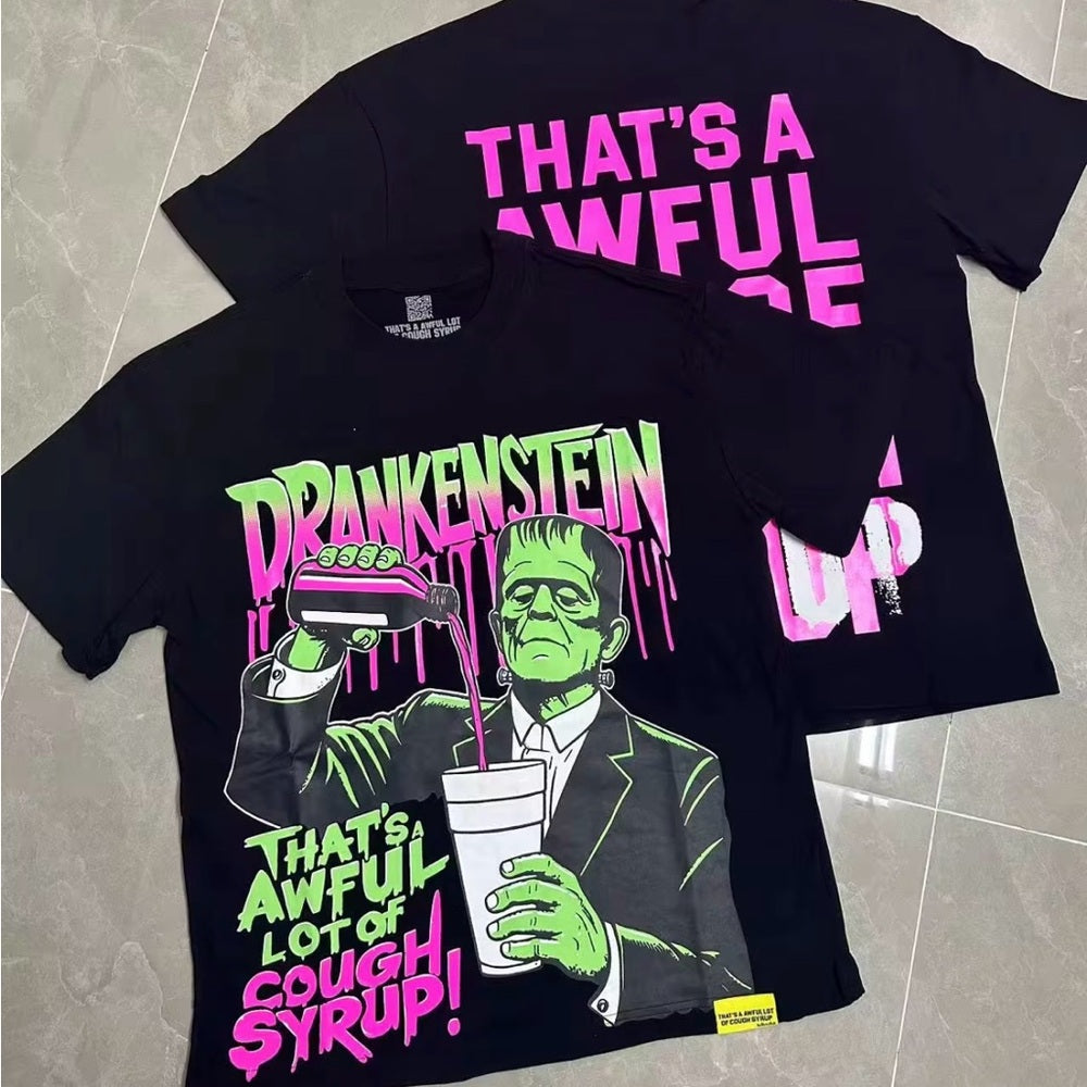 Awful Lot of Cough Syrup Tee - Frankenstein