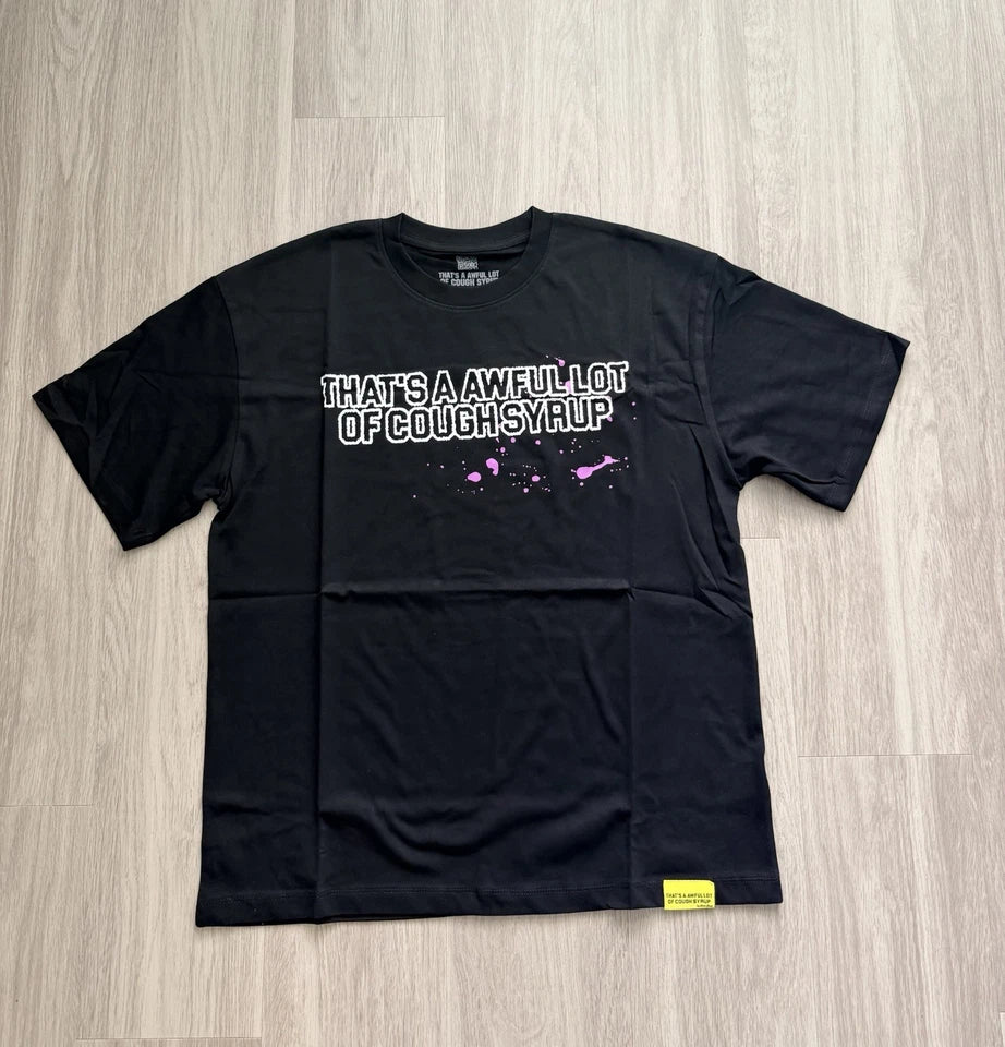 Awful Lot of Cough Syrup Tee - Black Purple