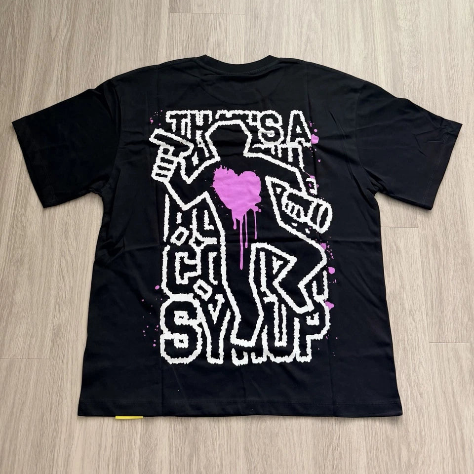 Awful Lot of Cough Syrup Tee - Black Purple