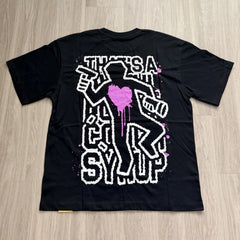 Awful Lot of Cough Syrup Tee - Black Purple