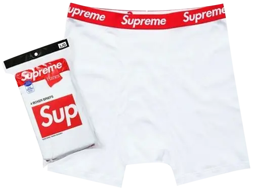 Supreme x Hanes Boxer Briefs (4 Pack) 'White'